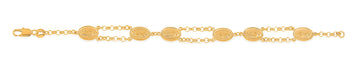 18K Gold Layered Oro Laminado Bracelet 71.0112-7.5
